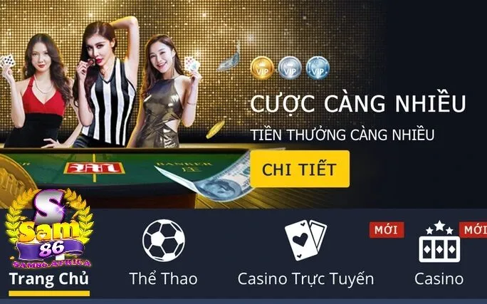 Casino Sam86 2 Giao diện và công nghệ vượt trội của Casino Sam86